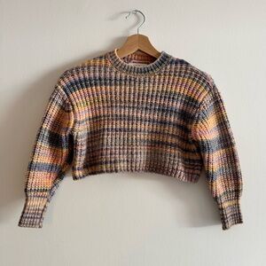ZARA Girls Cropped Chunky Knit Sweater – Size 6-7